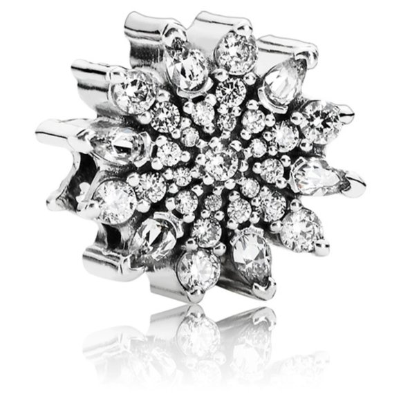 Pandora Ice Crystal Snowflake Charm - Picture 1 of 10
